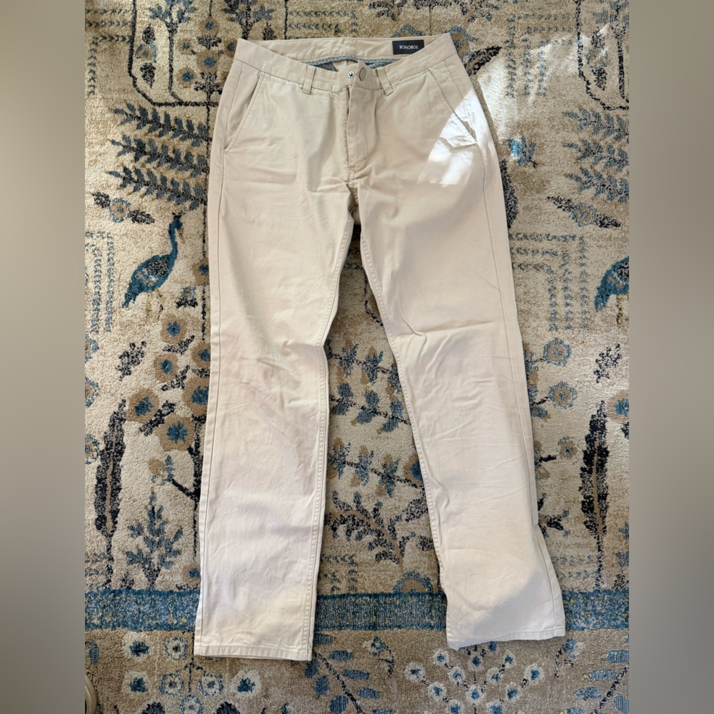 Bonobos Men's White Chinos